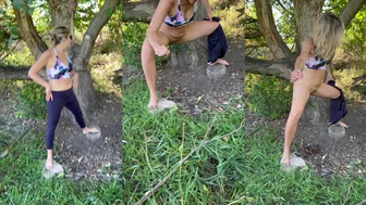 Vivi_Lane - I had to pee when we were in a soccer field...