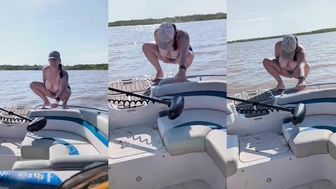 sidneylong2 - Pissing off the front of the boat