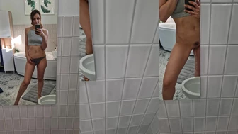 mystickate - My new pissing video in my new bathroom