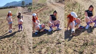 Blonde_whore - Pissing together in the mountains