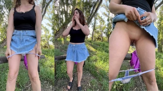 aldanaweed - Peeing at the park during my daily hike