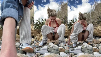 mischagoeswild - Spraying it all over on the rocks pee