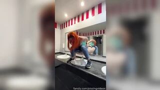 pissingvideos - public bathroom slip