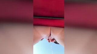 womandriven - A nice warm day for a piss lol.. two... - 2