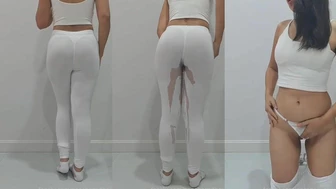 peecherrythai - I wet my leggings…are you gonna spank me...