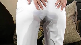 Natalia Forrest - Natalia Pees Loudly In Her White Pants