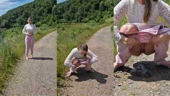 titty-cat - Peeing by the Vineyard Trail