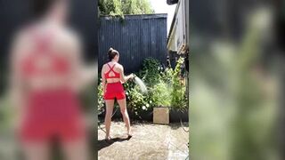 juicyygracee - Watering the plants