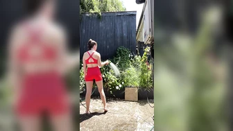 juicyygracee - Watering the plants