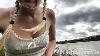 mischagoeswild - Peeing by the river. I reeeally needed...