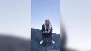 BurstingMeg - My second peeing in public video!...