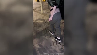 pissingvideos - I had to do this public pee at night in the...