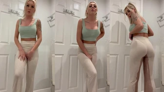 BurstingMeg - Wetting my new sexy pants #pee #wetting...