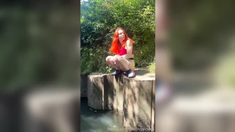 pissingvideos - Letting my morning #pee out in the canal on...