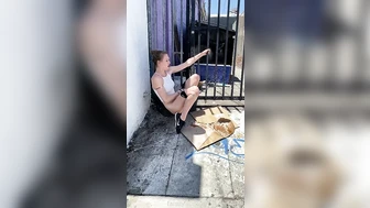 ashleylanexxx - So desperate to pee during a protest in...
