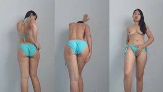 peecherrythai - Pee on the floor with my pussy and butt...