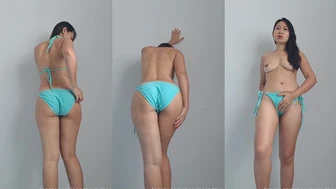 peecherrythai - Pee on the floor with my pussy and butt...