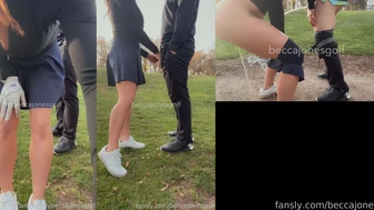 beccajonesgolf - Held my golf partners dick while we peed...