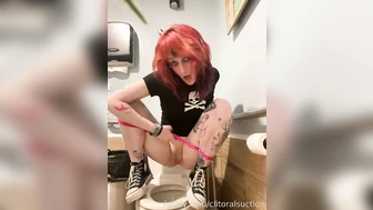 clitoralsuction - goth girl strips and pisses for you ?? + up... - 1