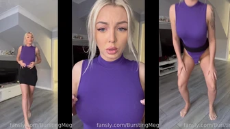 BurstingMeg - Tits play and peeing on the floor...