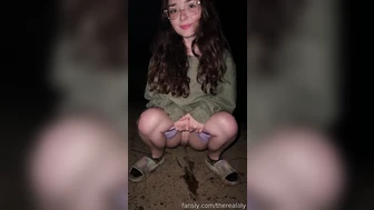 therealaly - Night time piss...