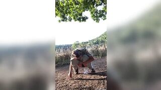 mischagoeswild - Hiking trail pee with a fancy...
