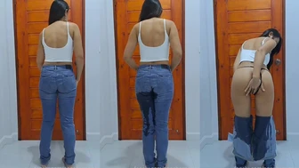 peecherrythai - I wet my new panties #pee #piss #pissing...