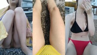 Lily_Slutty - Pissing on public beaches?? #pee #piss...