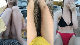 Lily_Slutty - Pissing on public beaches?? #pee #piss...
