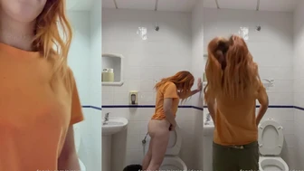pissingvideos - #Public standup #toilet pee at the council...