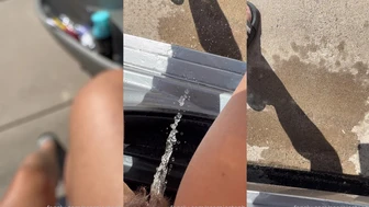 scorpiosteph - My first #piss #pee #outdoors #outside in... - 1