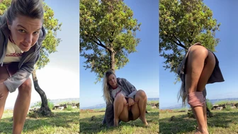 mischagoeswild - Outdoors pee with a wipe...