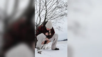 mischagoeswild - Icy snowy outdoors pee...