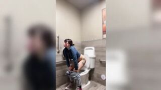 kactuskutieVIPee - a very relieving pee in a public restroom...