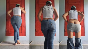 peecherrythai - NEW...very hot jeans wetting a must see for...