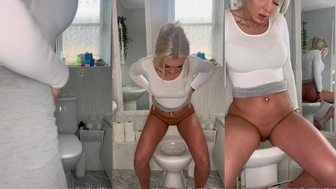 BurstingMeg - Peeing in the sink because the toilet are...