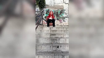 pissingvideos - I felt risky so I did a nice pee down the...