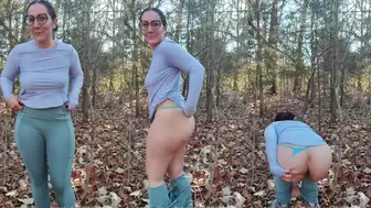 BriNaturally - Peek through the brush and watch me pee in...