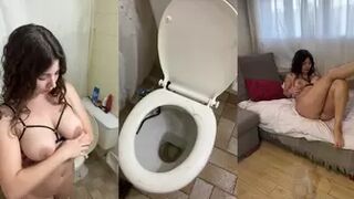 aldanaweed - Three pees in one video #pee #piss #wetting...