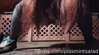 pissmintsalad - I unleash a powerful stream on the porch...