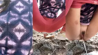 milkyweedmama - Enjoy a little nature pee after my hike!...