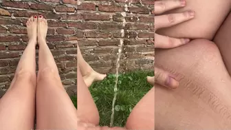 aldanaweed - POV my pink #pussy #peeing outside #pee...