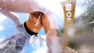 SofiaGrace - 4k watch me fill this cup. Full Length ....