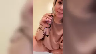 Caireen - My glasses are so dirty. Do you think (pee) will...