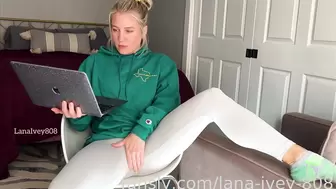 lana-ivey-808 - Watching porn and masturbating, while wetting my...