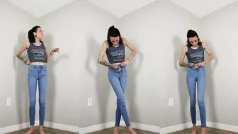 Liz Raw - Stuck Zipper Jeans Wetting