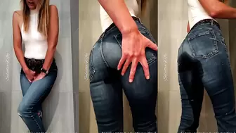 Seductivewifey1 - A long slow controlled wetting wearing jeans and...