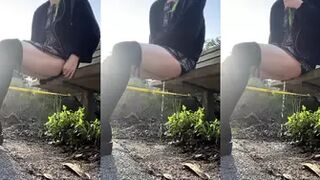 n0miii - Trying to pee outside before someone catches me...