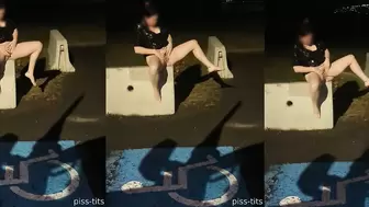 Piss-tits - How's the view!? #outside #piss #pissing #pee...