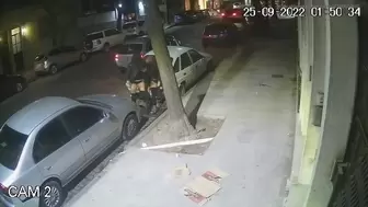Two Girls Pee On The Street